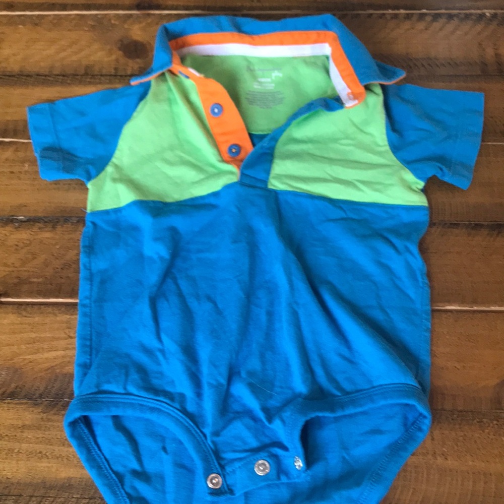 First Impressions colorful onesie/polo